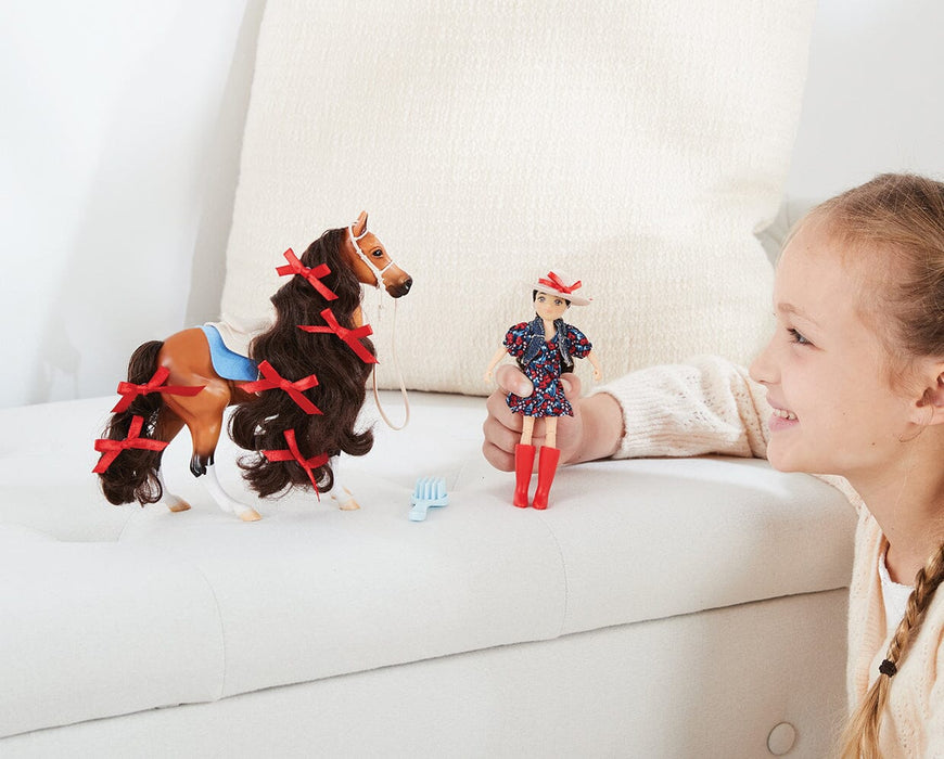 Breyer Freedom Series Nora & Boots Cowgirl & Western Horse Set #10651 - Rider & Horse Play Set