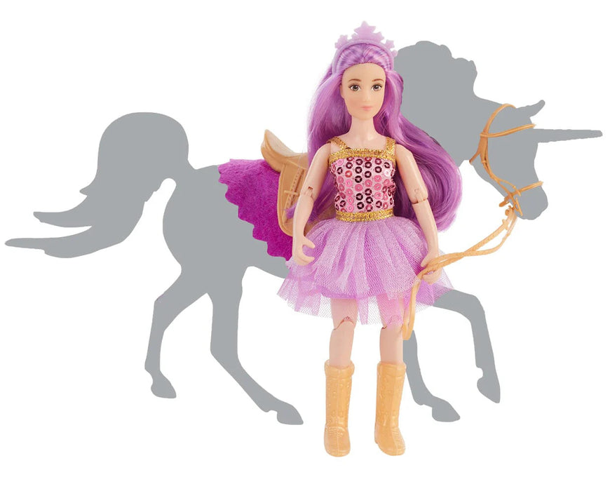 Breyer Freedom Series Lyra Unicorn Rider Doll with Tack - Fantasy Rider Figure