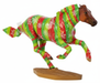 Breyer Secretariat model wrapped in holiday paper