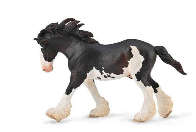 Breyer Horses Corral Pals Black Sabino Clydesdale Stallion #88981