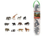 Models included in the #A1105 Set from CollectA are: African Elephant, Giraffe, Zebra, Western Gorilla, Hippopotamus, American Black Bear, Brown Bear, Water Buffalo, White Rhino, Panda, Tiger, and African Lion.