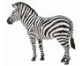 CollectA's realistic Common Zebra figurine measures 4.72" L x 1.97" H x 3.74" W. For ages 3 and up. 1:18 Scale. 