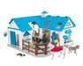Play set features 6 animals, including a Stablemates Quarter Horse mare and foal, Sicilian donkey, Pygmy goat, Border Collie, and cat, plus a horse blanket, operating table, and bandage box.  The Deluxe Animal Hospital is a Breyer fan favorite and now com