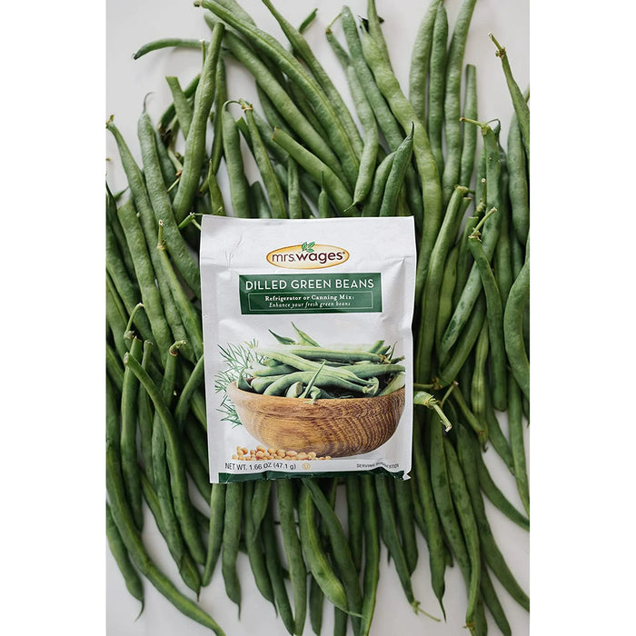 Mrs. Wages Dilled Bean Mix - Home Canning Seasoning for Pickled Green Beans