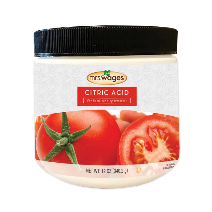 Mrs. Wages Citric Acid Powder 12 oz for Home Canning