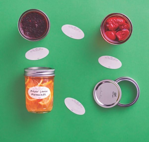 Ball Dissolvable Canning Jar Labels 60-Pack - Easy Peel Organizing Labels