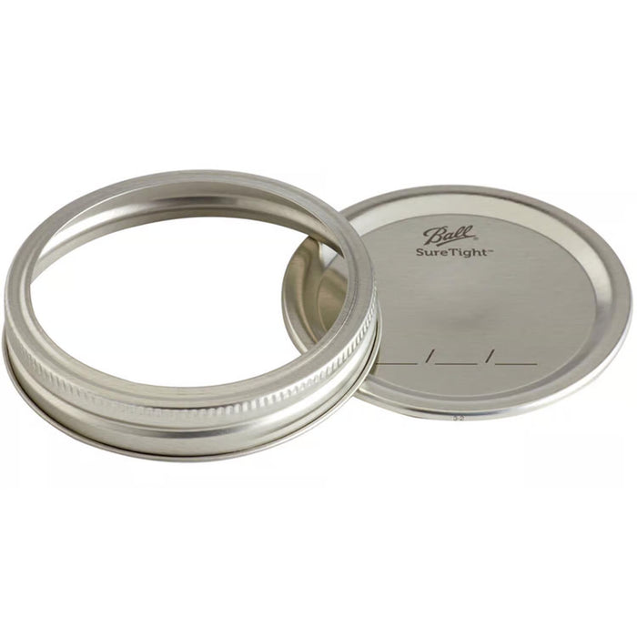Ball Wide Mouth Canning Lids & Bands 12-Pack - USA Made Preserving Supplies