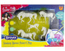 Enjoy one of Breyer's most popular activities at home! Stablemates Painting! Five horses, each base coated and ready to paint! Includes: 5 Stablemates horses, 6 fantasy color paint pots, and 1 paintbrush. A fun activity for the whole family!