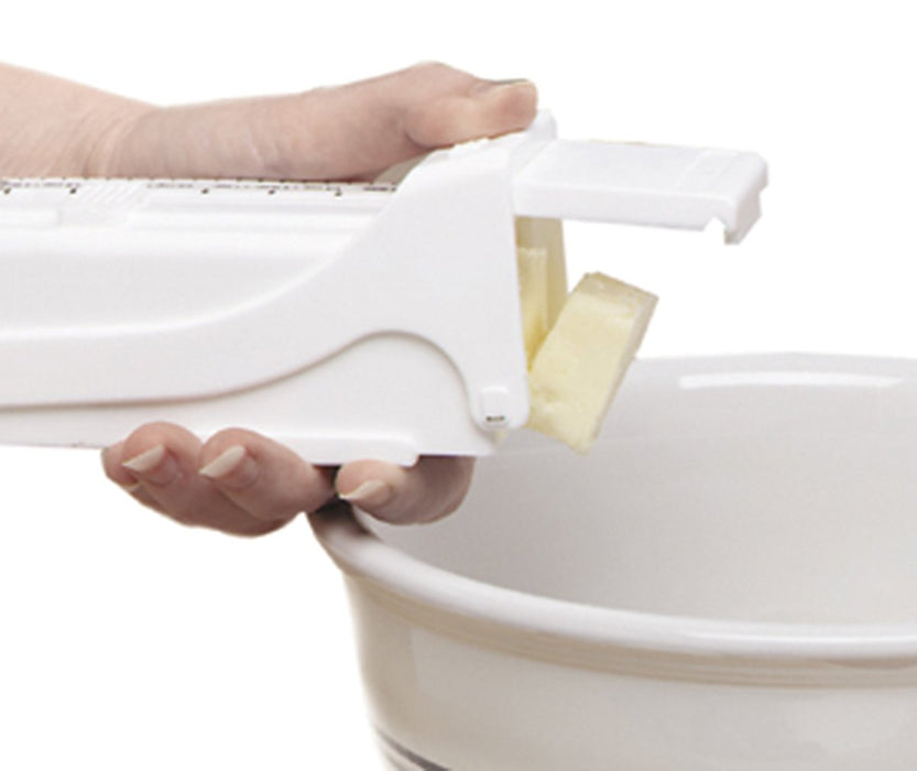 Fox Run Buttermate Butter & Margarine Measuring Slicer – White