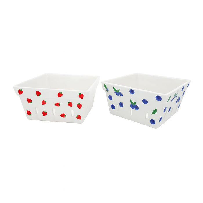 Fox Run Ceramic Berry Baskets, Set of 2