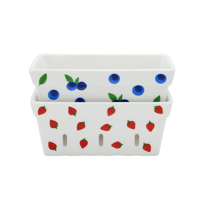 Fox Run Ceramic Berry Baskets, Set of 2