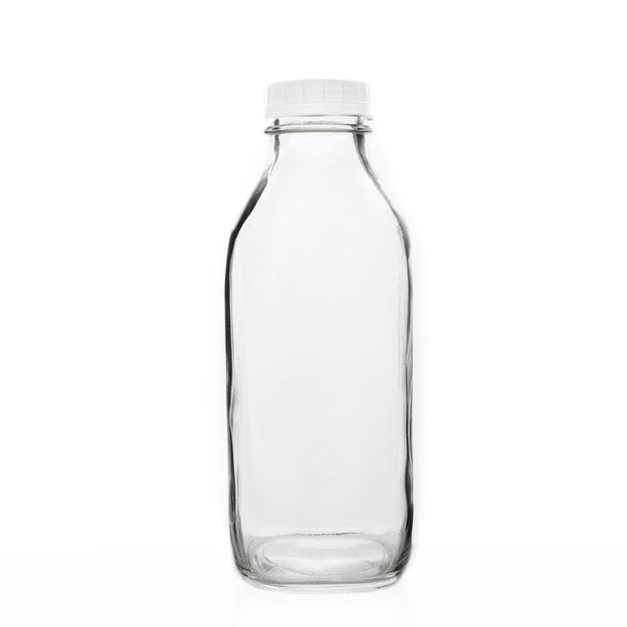 Fox Run Glass Milk Bottle, 32 Ounce