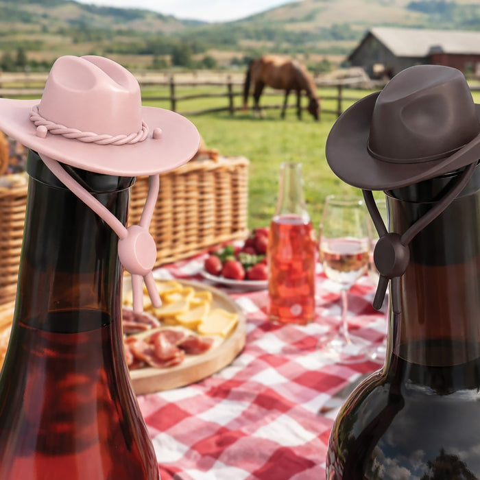Fox Run Howdy Pour'tner Wine Stoppers, Set of 2