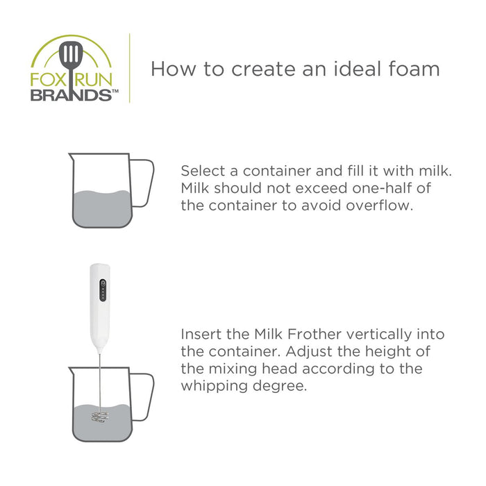 Fox Run Rechargeable Milk Frother