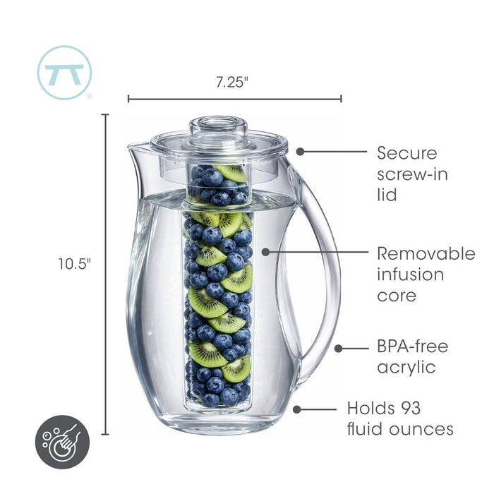 Fox Run Fruit Infusion Pitcher, 93 Ounce