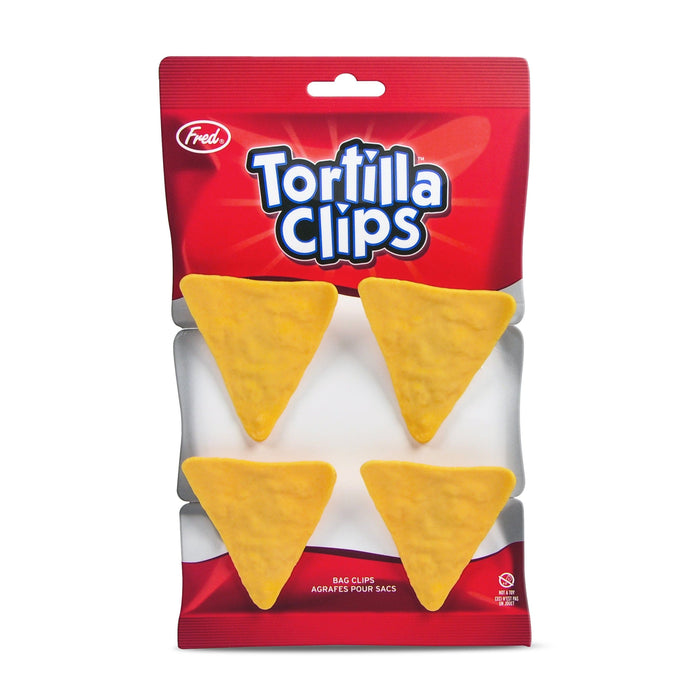 Fred & Friends Tortilla Clips Chip Bag Clips, Set of 4