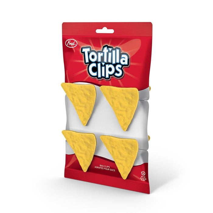 Fred & Friends Tortilla Clips Chip Bag Clips, Set of 4