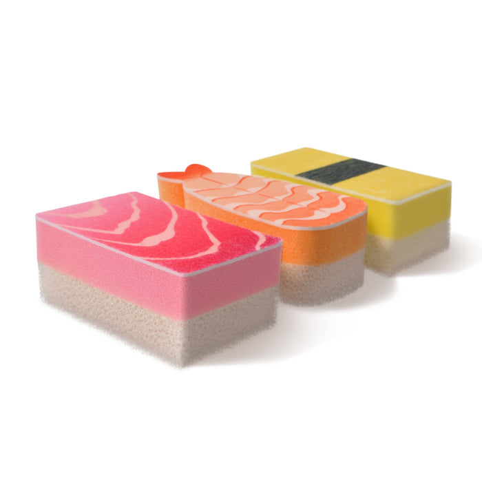 Fred & Friends Washabi Sushi Sponges, Set of 3