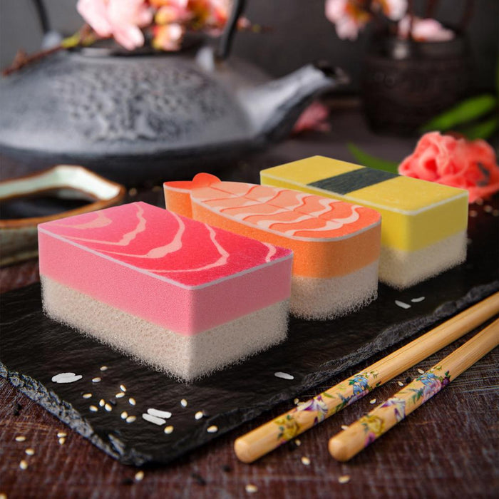 Fred & Friends Washabi Sushi Sponges, Set of 3