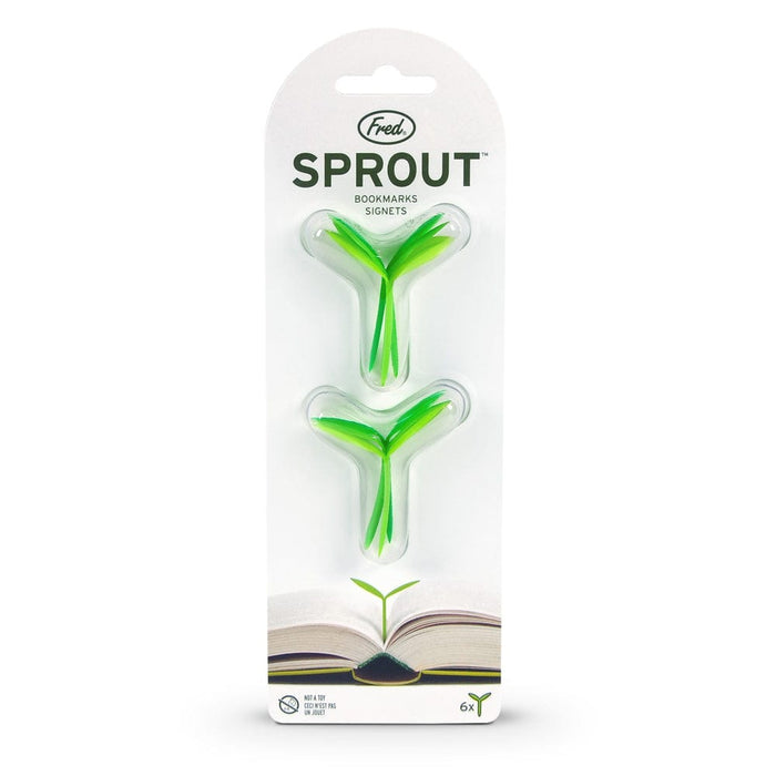Fred & Friends Sprout Little Green Bookmarks, Set of 6