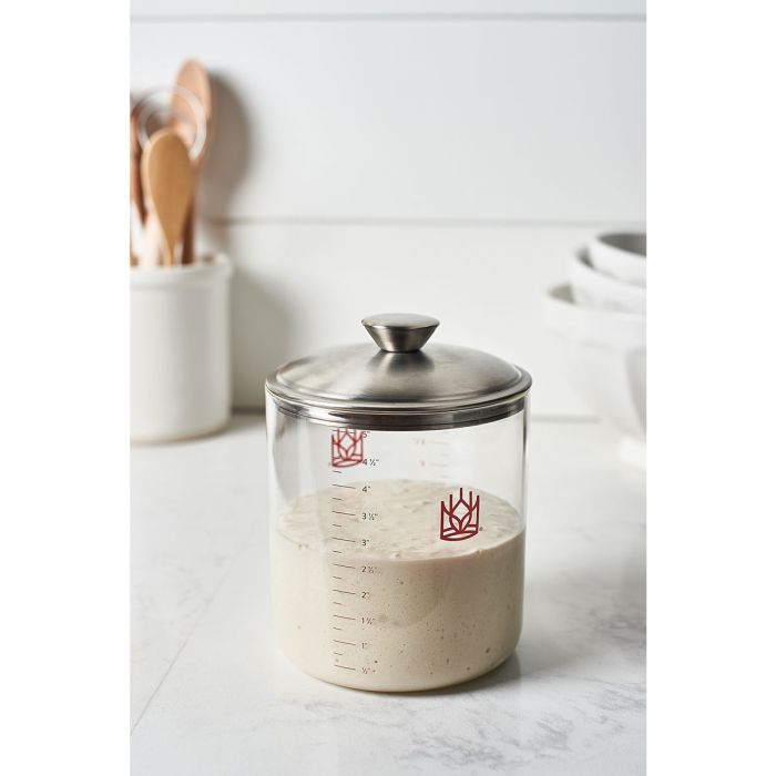 King Arthur Baking Glass Sourdough Starter Crock - 1.5 Quart
