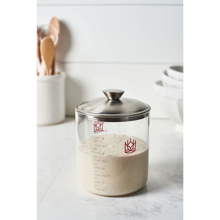 King Arthur Baking Glass Sourdough Starter Crock - 1.5 Quart