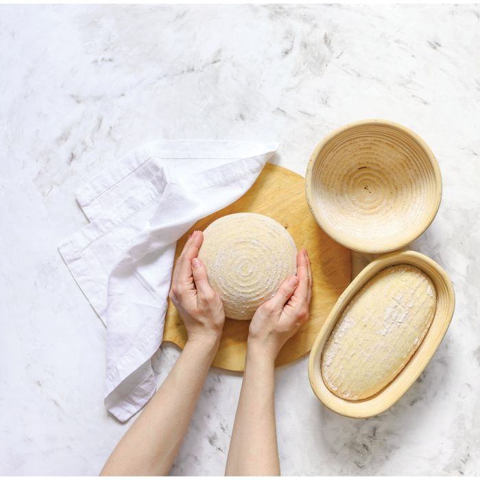 Mrs. Anderson's Baking Oval Brotform Bread-Proofing Basket with Liner