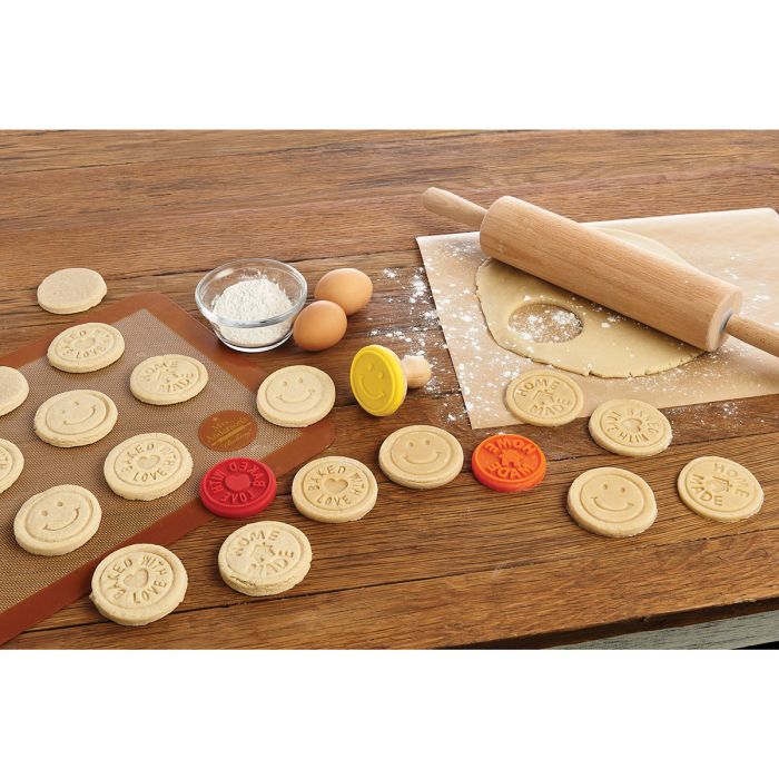 Mrs. Anderson's Baking Silicone Cookie Stamps Trio - 3 Designs
