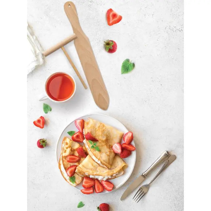 Wooden Crepe Spatula and Spreader Set - Crepe Making Tools