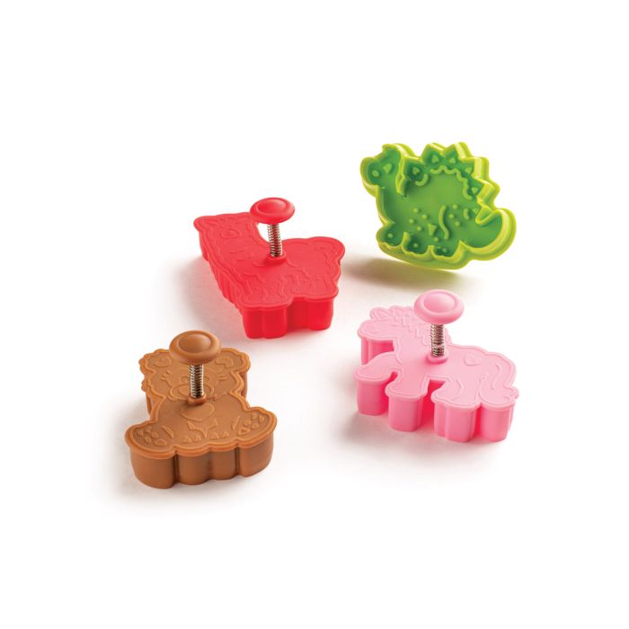 Mrs. Anderson's Baking Animal Cookie Cutters - 4-Piece Embossing Set
