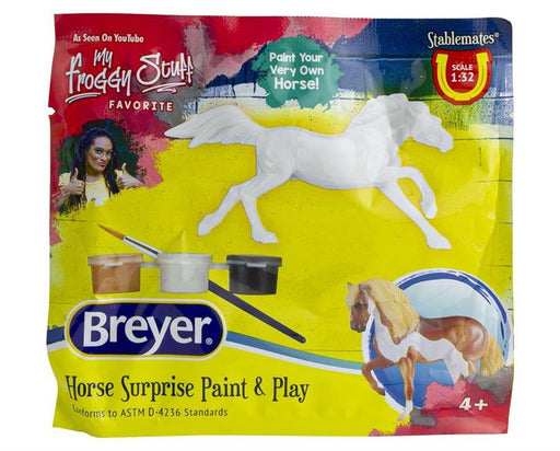 Paint your dream horse! There are four different breeds of horses including a Mustang, an Arabian, an Andalusian, and a Quarter Horse. Which one you receive will be a surprise!