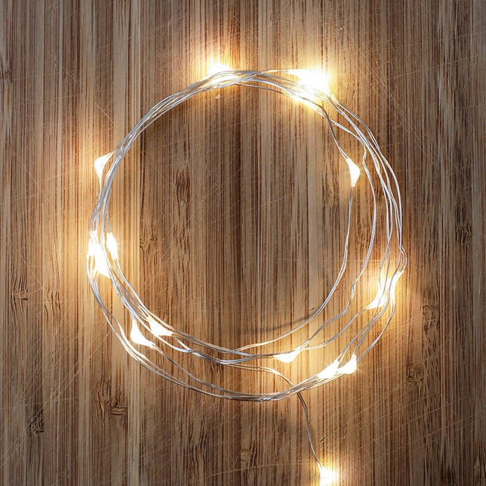 Silver String Lights, 6 ft