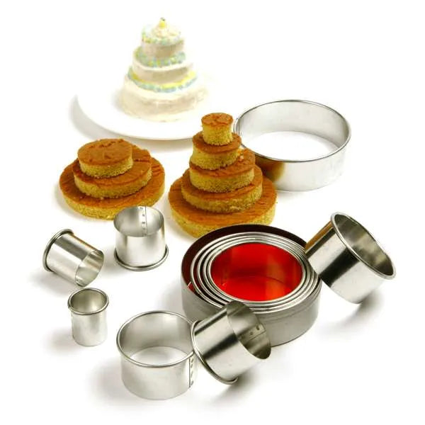 NorPro Round Biscuit and Cookie Cutters - 11 Piece Stainless Steel Nesting Set