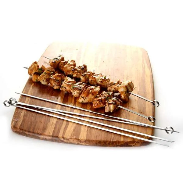 Stainless Steel Skewers for Grilling and Kabobs - Reusable