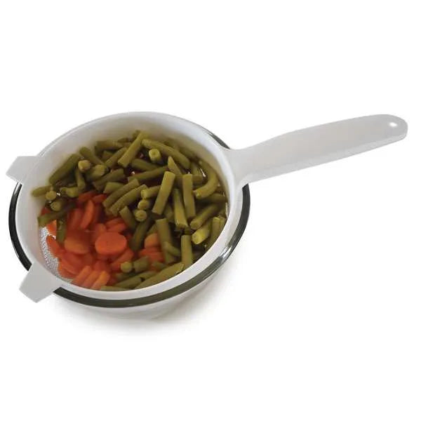 Norpro 2136 Stainless Steel Strainer - 6-Inch Fine Mesh Sieve for Rinsing & Sifting