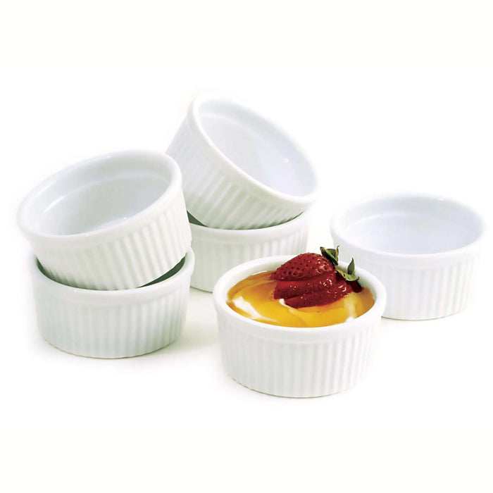 Norpro 261 Ramekins - Individual Baking Dishes for Crème Brûlée, Soufflés & More