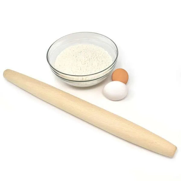 Norpro 3070 Wooden Tapered Rolling Pin - French-Style Rolling Pin for Pastry & Dough