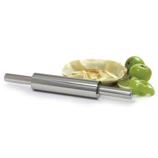 Norpro 3076 Stainless Steel Rolling Pin - Professional Rod-Style Pin with Handles