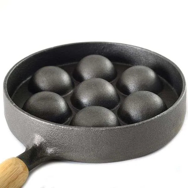 Norpro Cast Iron Aebleskiver Pan - Danish Pancake Puff Maker