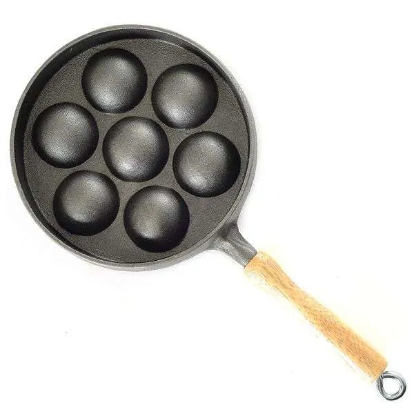 Norpro Cast Iron Aebleskiver Pan - Danish Pancake Puff Maker