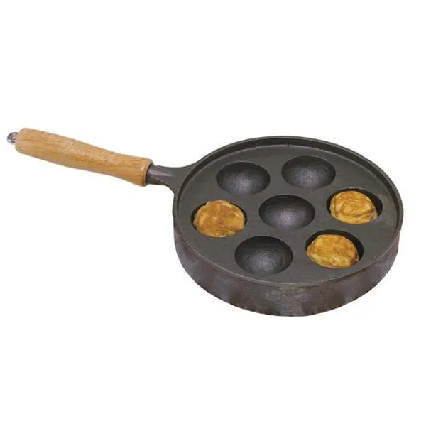 Norpro Cast Iron Aebleskiver Pan - Danish Pancake Puff Maker