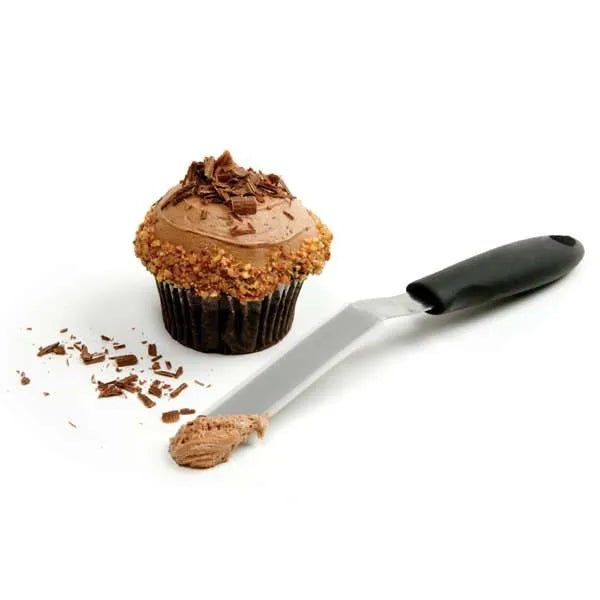 Norpro 3145 Stainless Steel Silicone Frosting Spatula - Offset Icing Tool