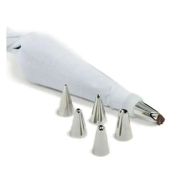 NorPro 8-Piece Cake and Pastry Decorating Set - Frosting Tips and Bags