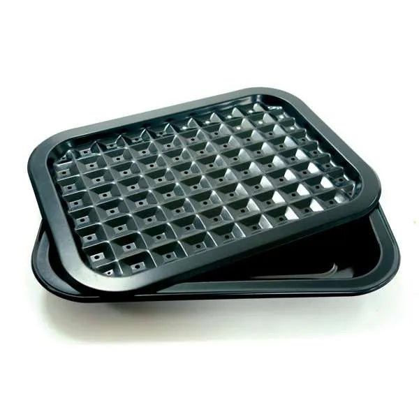 Norpro 4676 Nonstick Broil and Roast Set - 2-Piece Pan with Rack