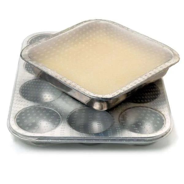 NorPro Silicone Stretch Bowl Covers - 2 Pack Clear Reusable Food Storage Lids