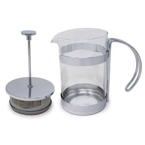 NorPro 6 Cup French Press - Glass Coffee and Tea Maker with Stainless Steel Filter