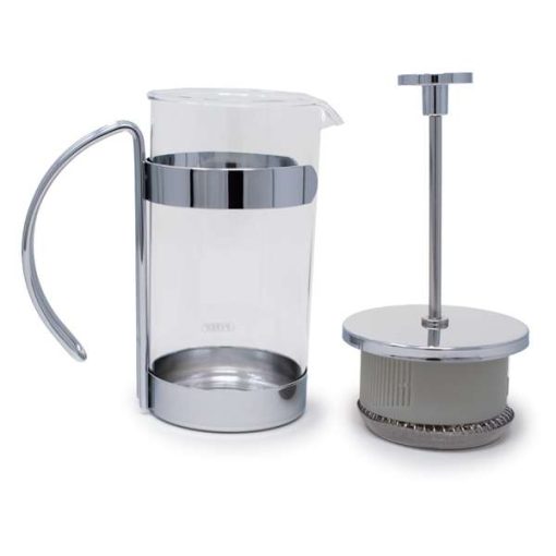 NorPro 3 Cup French Press - Compact Glass Coffee and Tea Maker with Stainless Steel Filter