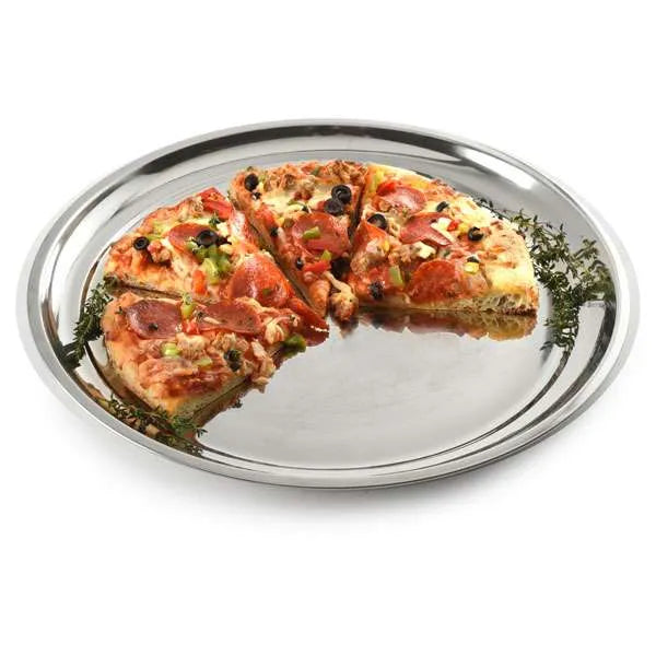 Norpro 5672 Pizza Pan - 13.5-Inch Stainless Steel Pizza Baking Pan