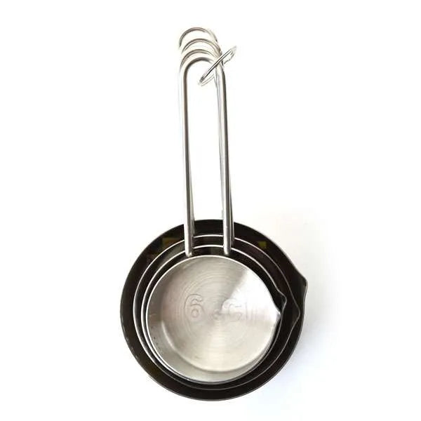 NorPro #3055 Stainless Steel Measuring Cups 4-Piece Set | Durable Kitchen Essential