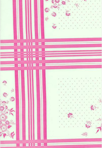 Oslo in Pink Oilcloth Fabric Full Bolt - 12 Continuous Yards, 47.5" Wide